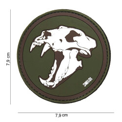 Sabertooth Tiger, green / Patch 3D PVC