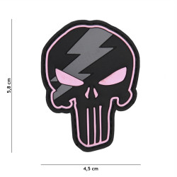 Punisher Thunder Patch, pink / Patch 3D PVC 