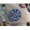JTG VEGVISIR VIKING COMPASS Patch, gid / JTG 3D Rubber Patch