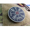 JTG VEGVISIR VIKING COMPASS Patch, gid / JTG 3D Rubber Patch