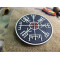 JTG VEGVISIR VIKING COMPASS Patch, gid / JTG 3D Rubber Patch