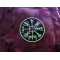 JTG VEGVISIR VIKING COMPASS Patch, gid / JTG 3D Rubber Patch