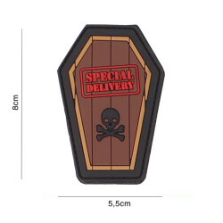 Special Delivery Patch, brown / Patch 3D PVC