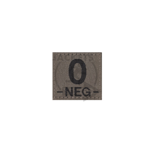 0 -NEG- Bloodgroup Patch, Ranger Green