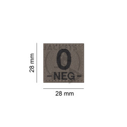 0 -NEG- Bloodgroup Patch, Ranger Green