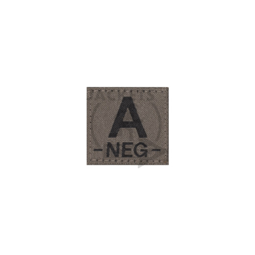 A -NEG- Bloodgroup Patch, RAL7013