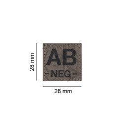 AB -NEG- Bloodgroup Patch, Ranger Green