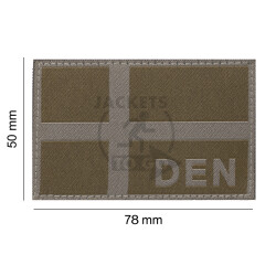 Denmark Flag Patch, RAL7013