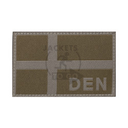 Denmark Flag Patch, Ranger Green