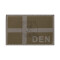 Denmark Flag Patch, RAL7013