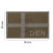 Denmark Flag Patch, RAL7013