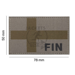 Finland Flag Patch, RAL7013