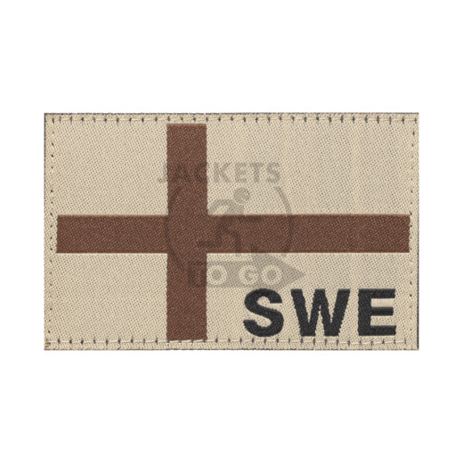 Sweden Flag Patch, Desert