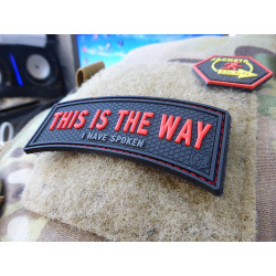 JTG THIS IS THE WAY red blackops I HAVE SPOKEN Patch JTG 3D Rubber Patch