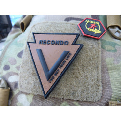 JTG RECONDO, YOU BET YOUR LIFE Patch, coyote brown black / JTG 3D Rubber Patch