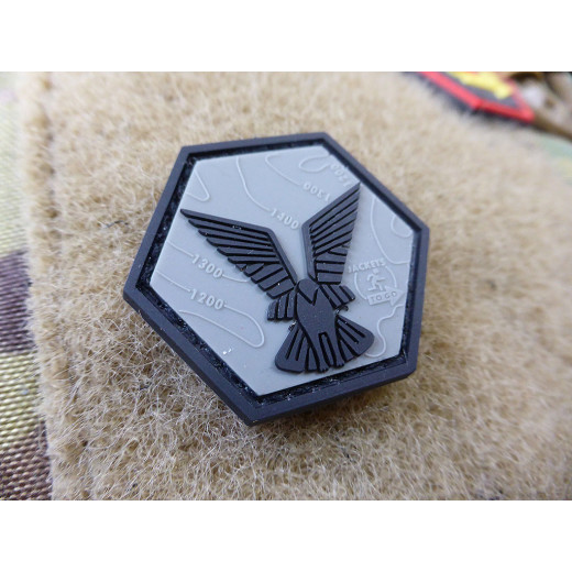 JTG Selous Scouts Hexagon Patch, ranger green black / JTG 3D Rubber Patch