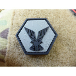 JTG Selous Scouts Hexagon Patch, steingrau oliv schwarz / JTG 3D Rubber Patch