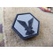 JTG Selous Scouts Hexagon Patch, steingrau oliv schwarz / JTG 3D Rubber Patch