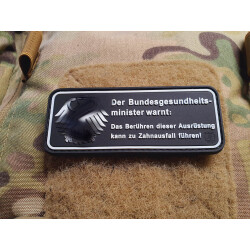 JTG Finger weg von meiner Gear Patch, JTG 3D Rubber Patch