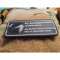JTG Finger weg von meiner Gear Patch, JTG 3D Rubber Patch