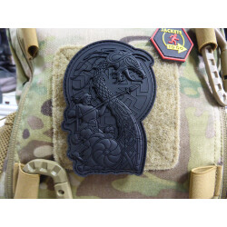 JTG VIKING RISING Patch, full black, limited, JTG 3D...