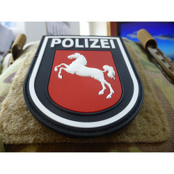JTG Functional Badge Patch - Polizei Niedersachsen, black / JTG 3D rubber patch
