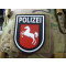 JTG &Auml;rmelabzeichen Polizei Niedersachsen, schwarz / JTG 3D Rubber patch