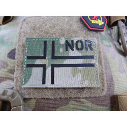 JTG Norwegenflagge - IR / Infrarot Patch mit NOR...
