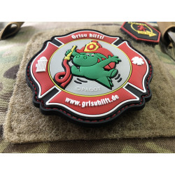 JTG Grisu Hilft, Feuerwehr Charity Patch, fullcolor  / JTG 3D Rubber Patch