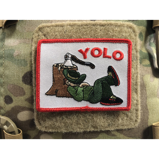 Yolo Patch, embroidered patch, collectors patch