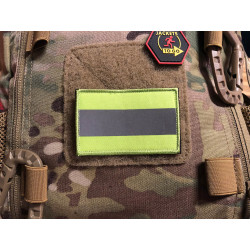 JTG reflector patch, SignalYellow 80 x 50mm, with velcro back