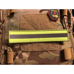 JTG reflector patch, SignalYellow, 150 x 30mm, with velcro back