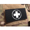 JTG RedCross Medic Lasercutpatch, schwarz, nachleuchtendes Logo, mit Klettr&uuml;ckseite