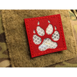 JTG K9 Claw Lasercut reflector patch, SignalRed, with...