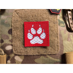 JTG K9 Claw Lasercut reflector patch, SignalRed, with...