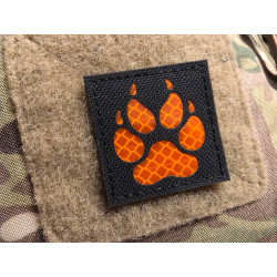 JTG K9 Claw Lasercut reflector patch, black orange logo,...