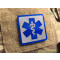 JTG Medic Logo patch, blue, reflective, with velcro backside