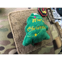 JTG plush patch Merry Christmas Tree, with velcro on the...