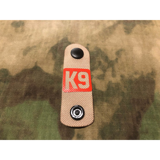 NightStripes, K9, tan with red K9 Logo