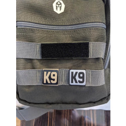 NightStripes, K9, grau mit rotem K9 Logo