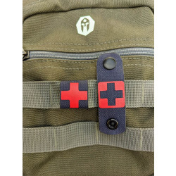 RedCross Medic / IFAK NightStripes, black with red...
