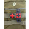 RedCross Medic / IFAK NightStripes, black with red RedCross, version 1