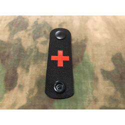 RedCross Medic / IFAK NightStripes, schwarz mit rotem...