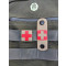 RedCross Medic / IFAK NightStripes, tan mit rotem Kreuz, Version 1