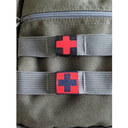 RedCross Medic / IFAK NightStripes, grey with red RedCross, version 1