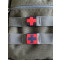 RedCross Medic / IFAK NightStripes, grey with red RedCross, version 2
