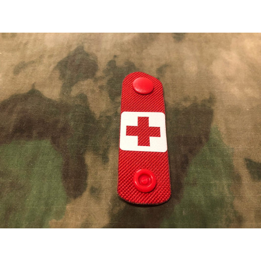 RedCross Medic / IFAK NightStripes, rot mit nachleuchtendem Logo, Version 1
