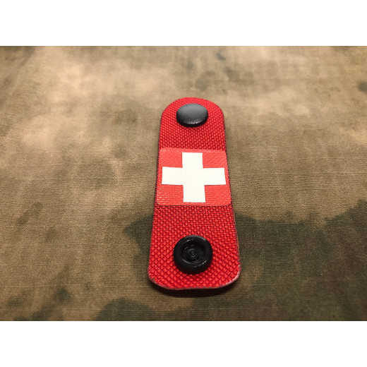 RedCross Medic / IFAK NightStripes, rot mit nachleuchtendem Logo, Version 2