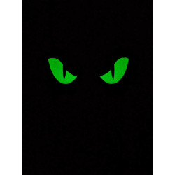 Angry glowing Eyes Special Edition NightStripes, schwarz mit nachleuchtendem Logo, 1 Set