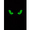 Angry glowing Eyes Special Edition NightStripes, schwarz mit nachleuchtendem Logo, 1 Set